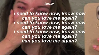 i told you once, i can't do this again // love me again - john newman [speed up] lyrics
