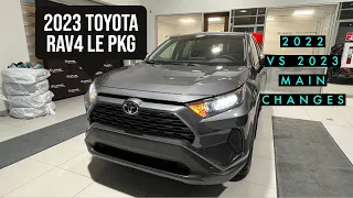 2023 TOYOTA RAV4 LE AWD Review of Features and changes from 2022