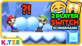 Super Mario 2 Player Switch 😂⛄️ Schneemann bauen | K.Tze