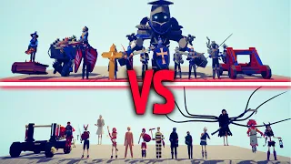 MEGA SPOOKY vs MEGA MEDIEVAL TEAM - Totally Accurate Battle Simulator | TABS