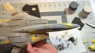 Tamiya 1/48 F-14A Top Gun Build Part 3: Painting Some Details