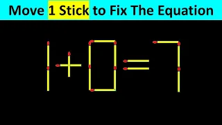 Matchstick Puzzle - Fix The Equation #matchstickpuzzle #simplylogical