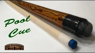 Woodturning Bocote and Maple Pool Cue | Carl Jacobson