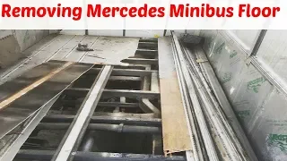 Remove Mercedes Minibus Flooring - Mercedes Minibus Conversion