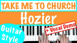 How to play TAKE ME TO CHURCH - Hozier Piano Chords Tutorial