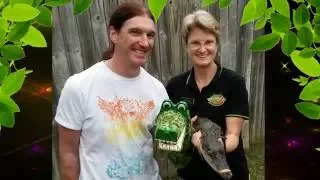 Puppetrix Punch & Judy Crocodile puppet makes friends in Brisbane