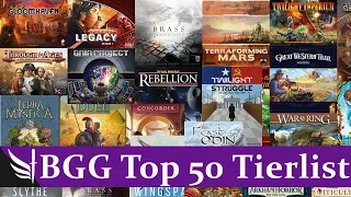 Board Game Tierlist (BGG Top 50)