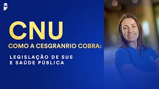 CNU - Como a Cesgranrio cobra: Legislação de SUS e Saúde Pública - Prof. Lígia Carvalheiro