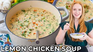 Creamy Lemon Orzo Chicken Soup Recipe | Easy Dinner Idea!