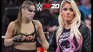 WWE 2K20 RONDA ROUSEY vs ALEXA BLISS - FULL MATCH