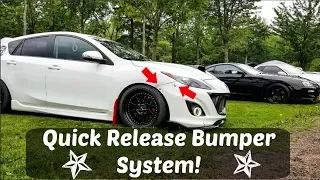 Best Way to Create a Quick Release Bumper!!! (Mazdaspeed 3) Quik-Latch