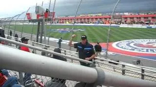 drunk guy at Fontana Nascar race