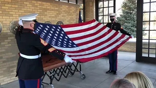 Final salute LCPl Sloan