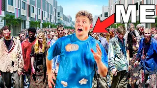 I Hired 50 Zombies to Chase Me in Public!