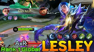 SAVAGE! Lesley the Late Game Monster! - Top 1 Global Lesley by AxR. - Mobile Legends