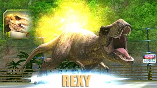 NEW LEGENDARY REXY MAX X3 LEVEL 40 | JURASSIC WORLD THE GAME