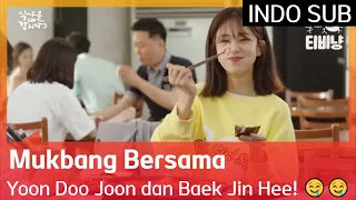 Mukbang Bersama Yoon Doo Joon dan Baek Jin Hee! 🤤🤤 #LetsEat3 🇮🇩SUB INDO🇮🇩