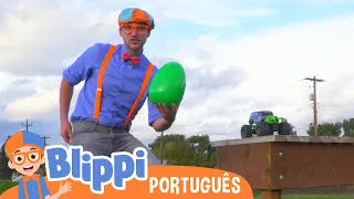 Aprenda as Cores na Caça aos Ovos | Vídeos Educativos para Crianças | As Aventuras de Blippi