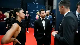 Lionel Messi and Lewandowski long talk at the Laureus award ceremony