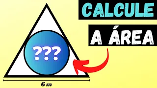 🔥Área do Círculo Inscrito no Triângulo Equilátero | Geometria Plana🔥