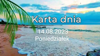 Tarot 😘Karta dnia 😘14.08.2023😘 Poniedziałek😘 Wszystkie znaki zodiaku😘