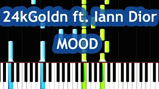 24kGoldn - Mood ft. Iann Dior Piano Tutorial