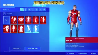 ALL *NEW* EMOTES IN SEASON 4 FORTNITE - Built in Hero Emotes (Iron Man Suit Up Emote)