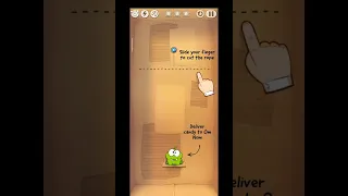 Cut the rope Level 1-1