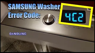 Samsung Washing Machine 4E or 4C Error Code