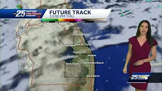 Morning fog, warmer and isolated strong storms today; Cold front arrives tomorrow
