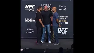 Nick Diaz vs Robby Lawler face off #ufc266