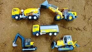 중장비 자동차 장난감 서프라이즈 진흙 모래놀이 세차하기 포크레인 트럭 Mud Surprise Excavator Truck Car Toy