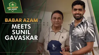 Babar Azam 🇵🇰 meets Sunil Gavaskar 🇮🇳  #T20WorldCup | #WeHaveWeWill