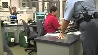 Booking process at the Saline County Jail