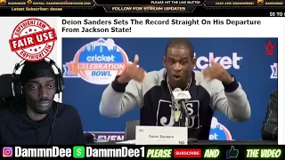 DEION SANDERS EXPOSES THE TRUTH OF WHY HE LEFT JACKSON STATE & SETS THE RECORD STRAIGHT