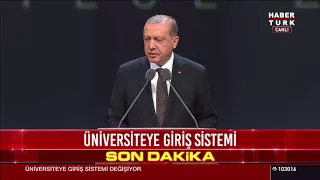 Cumhurbaşkanı Erdoğan araştırma üniversitesi olarak belirlenen 10 üniversiteyi açıkladı