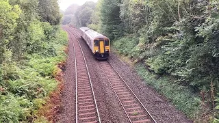 TfW Class 150 150235 approaches Buckley on the Borderlands Line #train #trains #transportforwales