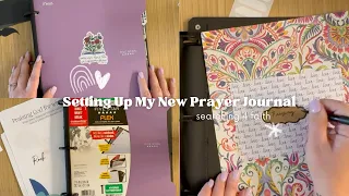 Setting Up My New Prayer Journal