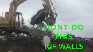 ICF Wall failure then Repair.(DON'T DO THIS EVER!!!!)