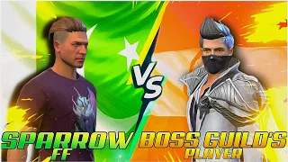 INDIA'S TOP GUILD PLAYER 🇮🇳 VS SPARROW FF 🇵🇰 INTENSE MATCH ..!!🤯💥