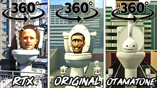 Skibidi toilet RTX vs ORIGINAL vs Otamatone 360º VR (ALL EPISODES)