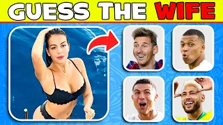 👙Guess the WIFE, Girlfriend, Family and Song of Football Player ⚽ Ronaldo, Messi, Neymar | QUIZ