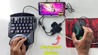 Mini keyboard and mouse connect in mobile and gaming like PC (Computer)