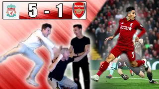 LIVERPOOL 5-1 ARSENAL FAN REACTION