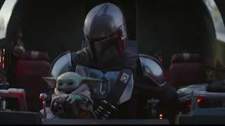 Mando and Baby Yoda being father and son for 9 minutes