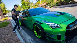 Picking Up TAXI Riders In A 1000HP GTR!