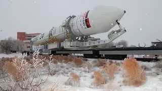 Вывоз РКН «Зенит-2SБ» с КА «Ангосат»