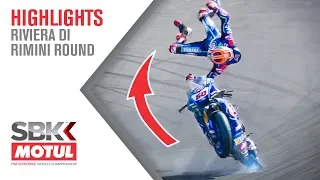 All Angles: Michael van der Mark's Frightening FP2 Crash | Riviera Di Rimini Round 2019 | WorldSBK
