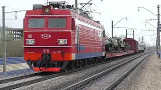 Russian Trains Parade, Victory Day on Trans-Siberian Railway
