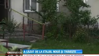 Un copil a supraviețuit miraculos, după ce a căzut de la etajul nouă!!